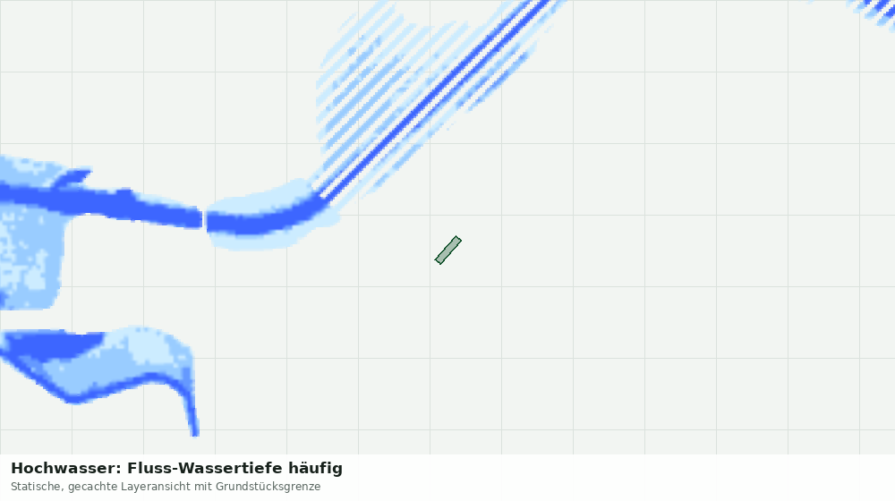 Statische Kartenansicht: Hochwasser: Fluss-Wassertiefe häufig