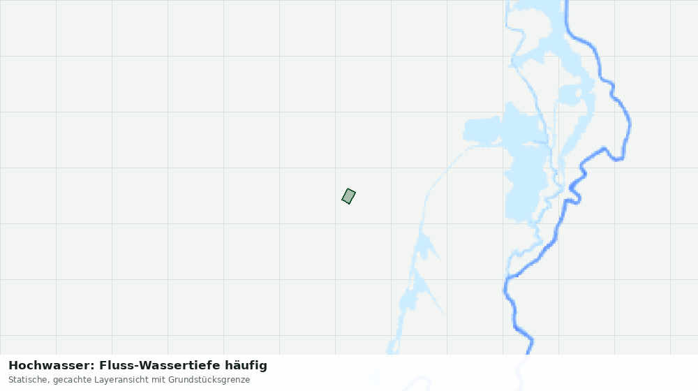 Statische Kartenansicht: Hochwasser: Fluss-Wassertiefe häufig