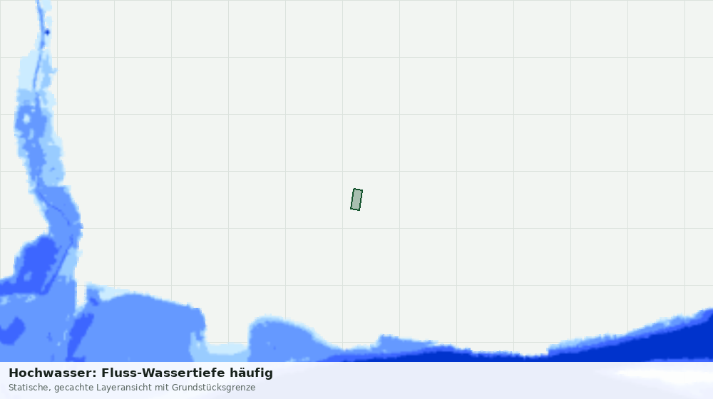 Statische Kartenansicht: Hochwasser: Fluss-Wassertiefe häufig