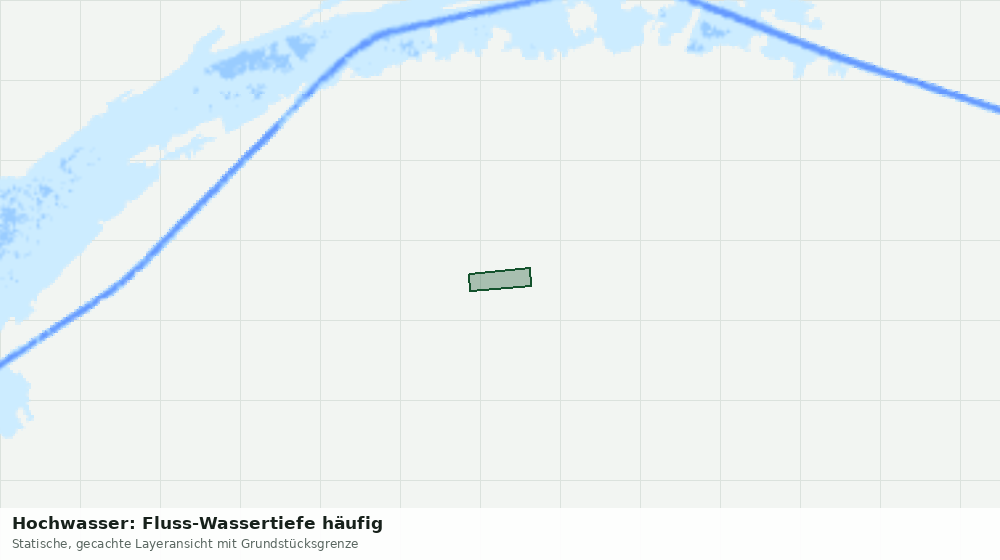 Statische Kartenansicht: Hochwasser: Fluss-Wassertiefe häufig
