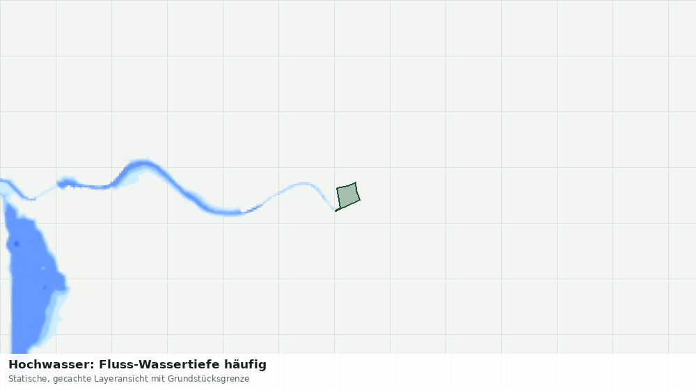 Statische Kartenansicht: Hochwasser: Fluss-Wassertiefe häufig