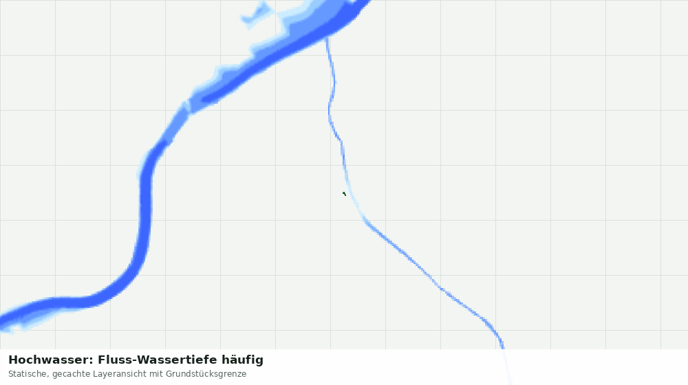 Statische Kartenansicht: Hochwasser: Fluss-Wassertiefe häufig