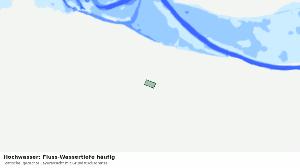 Statische Kartenansicht: Hochwasser: Fluss-Wassertiefe häufig