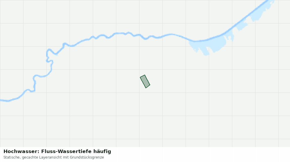 Statische Kartenansicht: Hochwasser: Fluss-Wassertiefe häufig