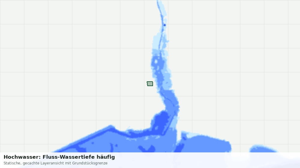Statische Kartenansicht: Hochwasser: Fluss-Wassertiefe häufig