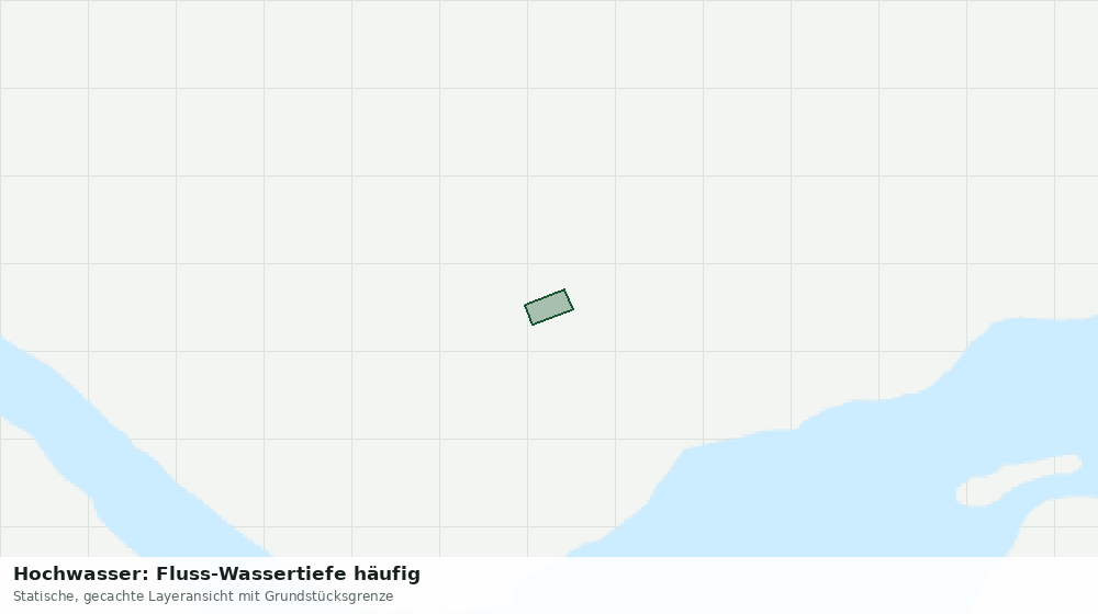Statische Kartenansicht: Hochwasser: Fluss-Wassertiefe häufig