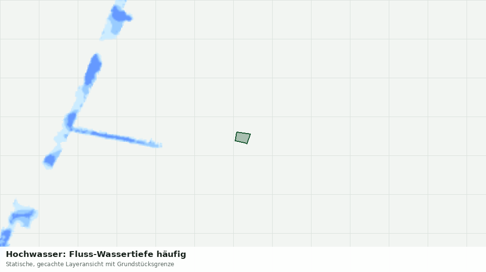 Statische Kartenansicht: Hochwasser: Fluss-Wassertiefe häufig
