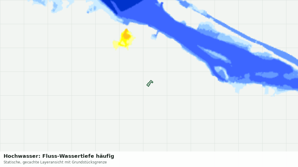 Statische Kartenansicht: Hochwasser: Fluss-Wassertiefe häufig