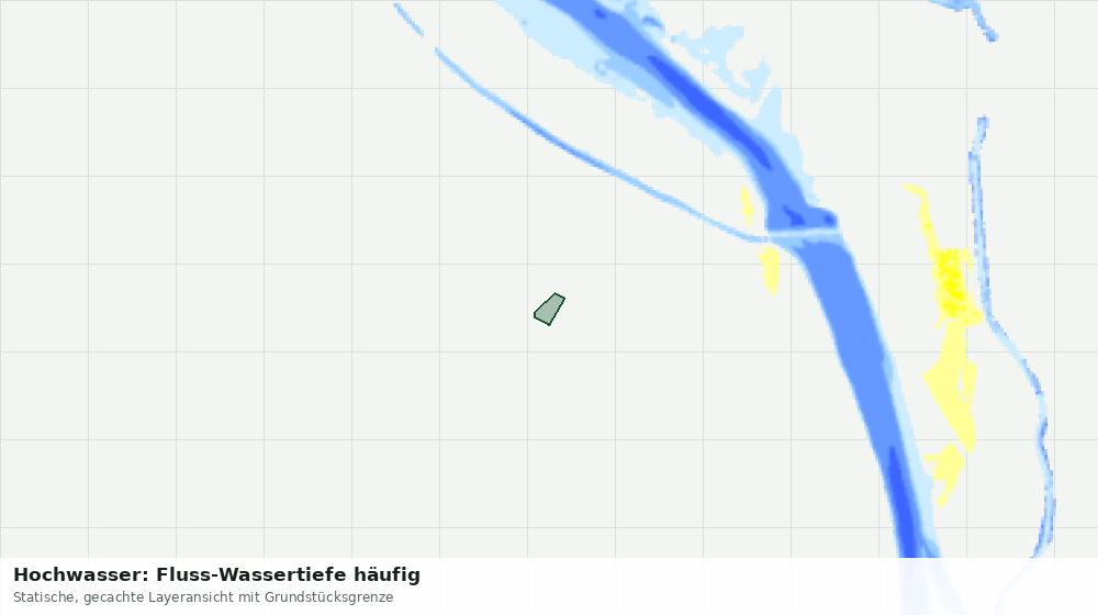 Statische Kartenansicht: Hochwasser: Fluss-Wassertiefe häufig
