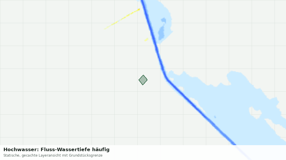 Statische Kartenansicht: Hochwasser: Fluss-Wassertiefe häufig