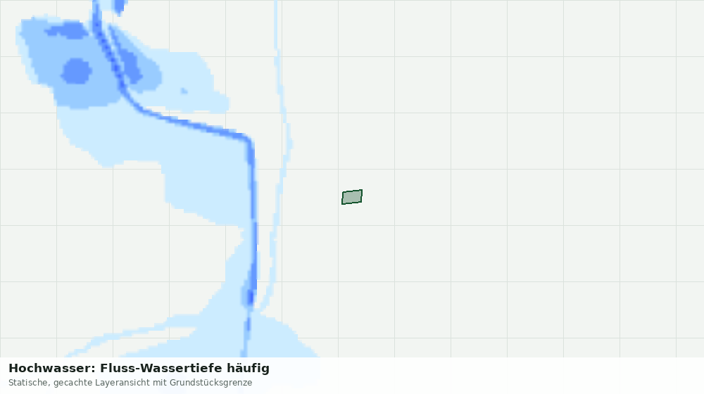 Statische Kartenansicht: Hochwasser: Fluss-Wassertiefe häufig