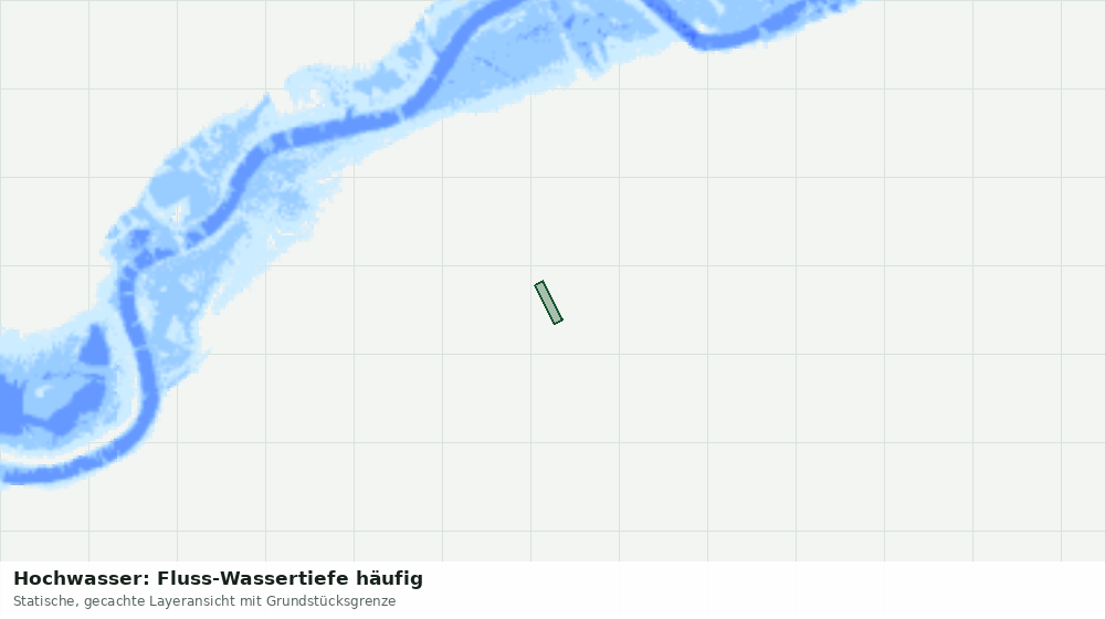 Statische Kartenansicht: Hochwasser: Fluss-Wassertiefe häufig