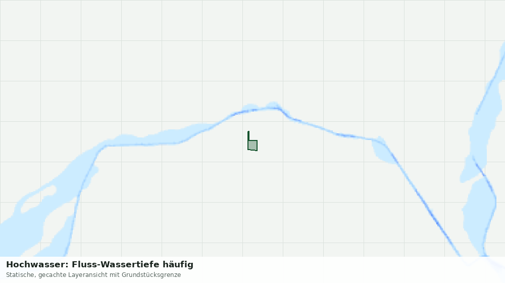 Statische Kartenansicht: Hochwasser: Fluss-Wassertiefe häufig
