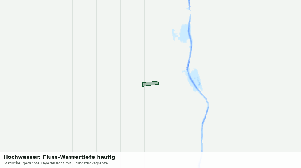 Statische Kartenansicht: Hochwasser: Fluss-Wassertiefe häufig