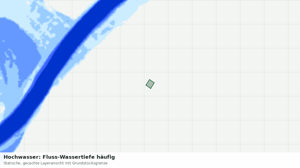 Statische Kartenansicht: Hochwasser: Fluss-Wassertiefe häufig