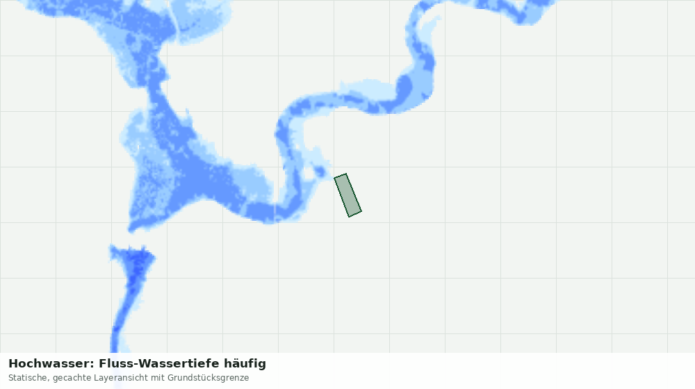 Statische Kartenansicht: Hochwasser: Fluss-Wassertiefe häufig