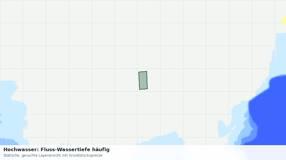 Statische Kartenansicht: Hochwasser: Fluss-Wassertiefe häufig