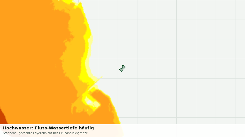 Statische Kartenansicht: Hochwasser: Fluss-Wassertiefe häufig