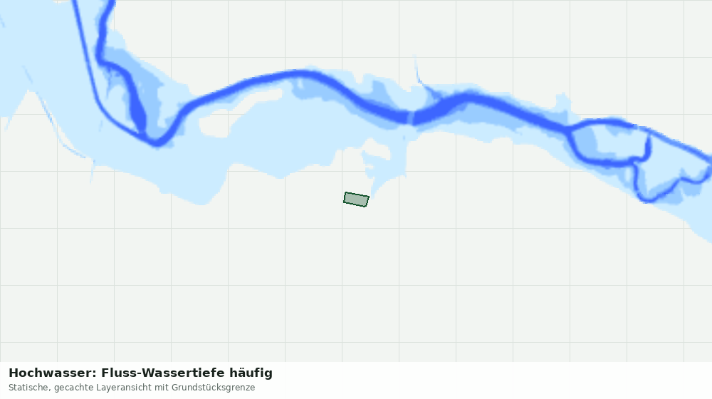 Statische Kartenansicht: Hochwasser: Fluss-Wassertiefe häufig