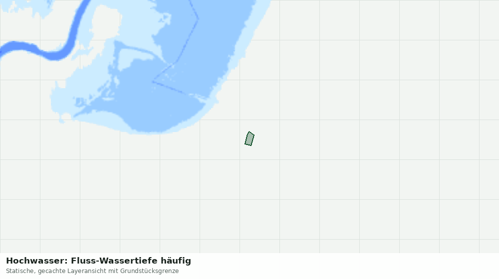 Statische Kartenansicht: Hochwasser: Fluss-Wassertiefe häufig
