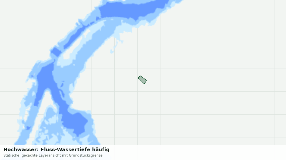 Statische Kartenansicht: Hochwasser: Fluss-Wassertiefe häufig
