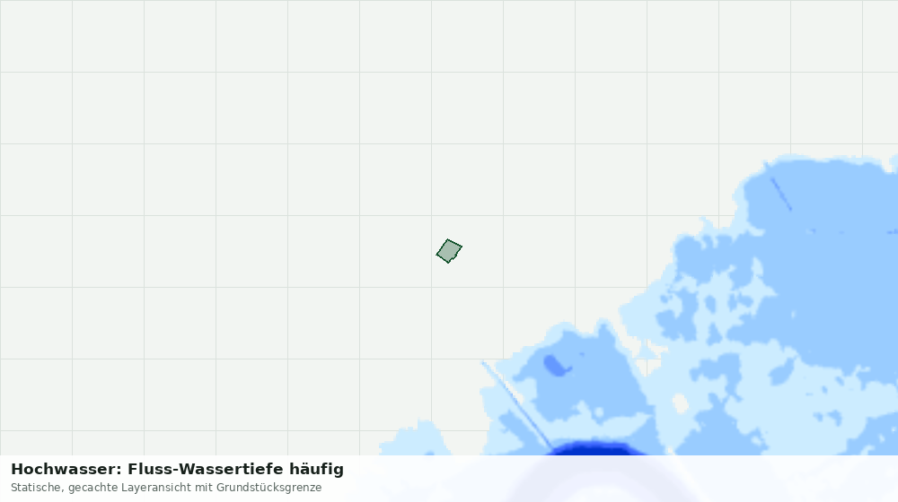 Statische Kartenansicht: Hochwasser: Fluss-Wassertiefe häufig