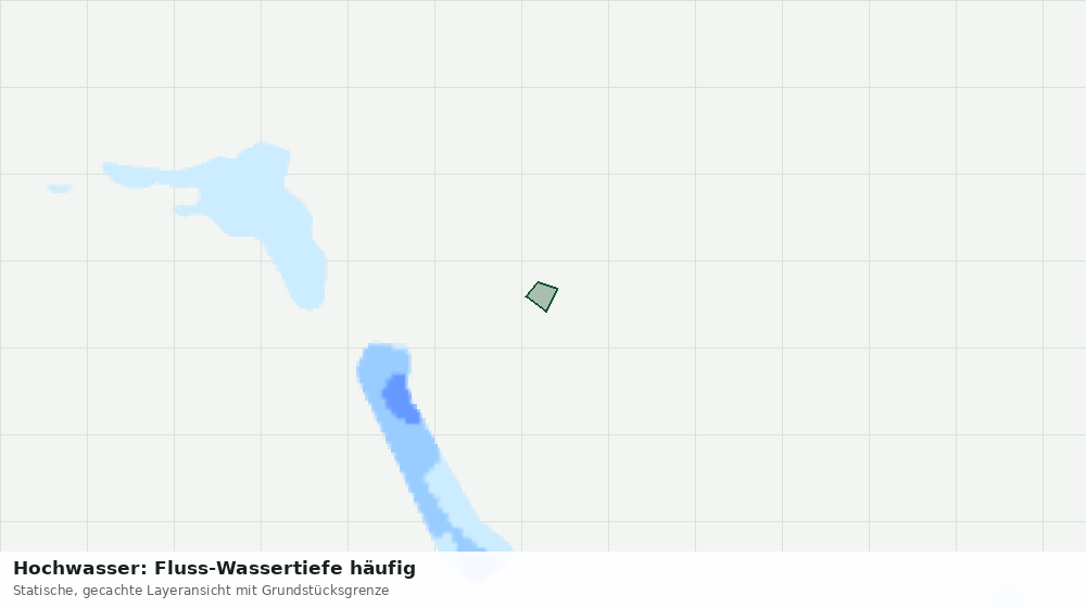 Statische Kartenansicht: Hochwasser: Fluss-Wassertiefe häufig