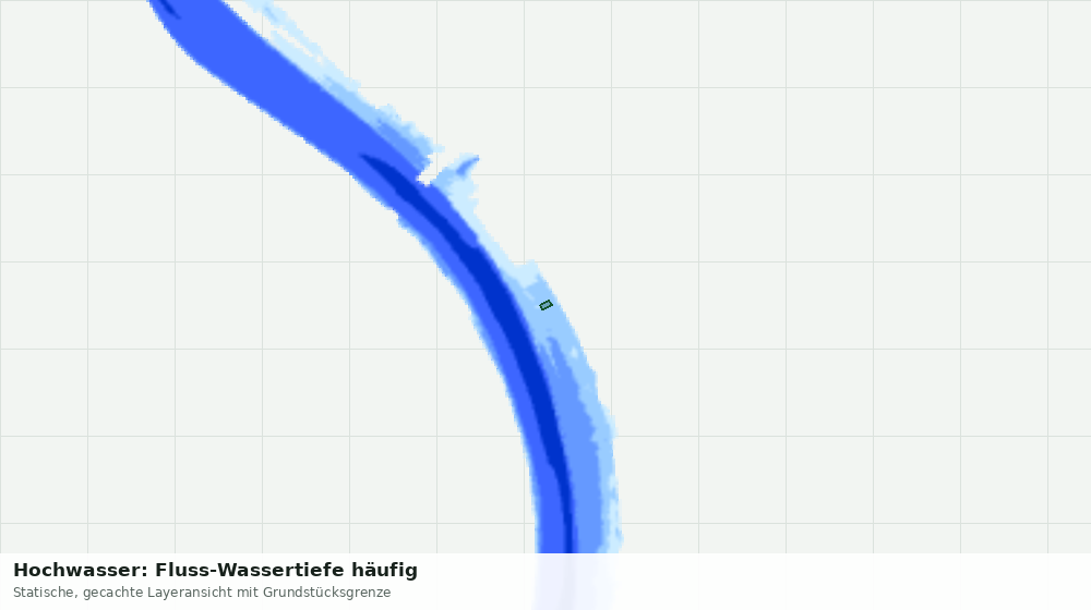 Statische Kartenansicht: Hochwasser: Fluss-Wassertiefe häufig