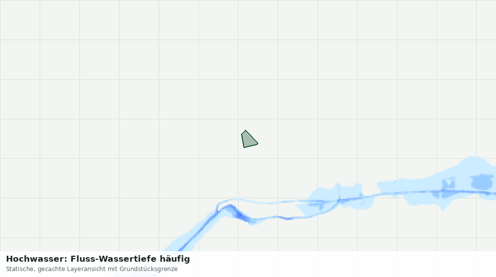 Statische Kartenansicht: Hochwasser: Fluss-Wassertiefe häufig