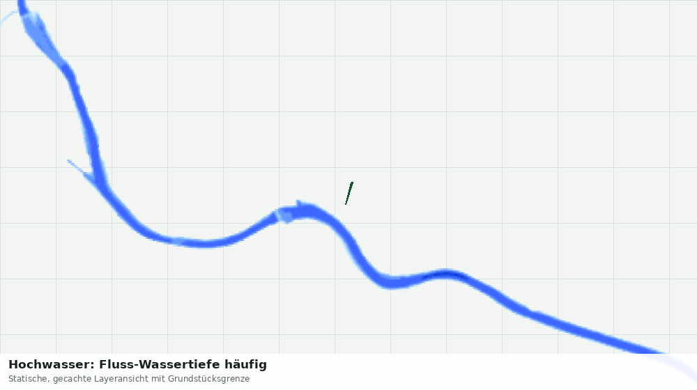 Statische Kartenansicht: Hochwasser: Fluss-Wassertiefe häufig