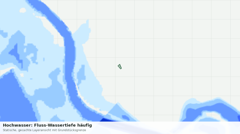 Statische Kartenansicht: Hochwasser: Fluss-Wassertiefe häufig