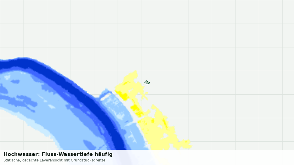 Statische Kartenansicht: Hochwasser: Fluss-Wassertiefe häufig