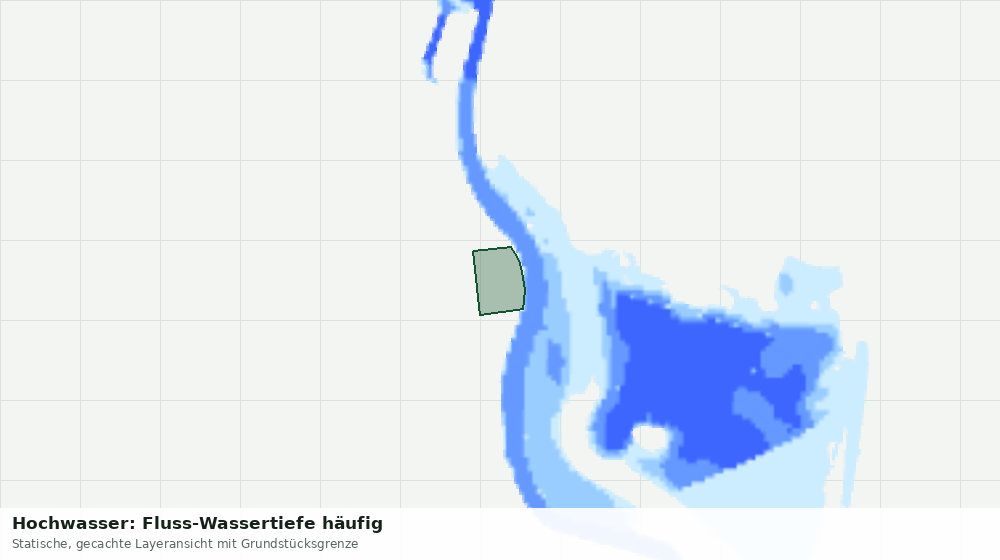 Statische Kartenansicht: Hochwasser: Fluss-Wassertiefe häufig