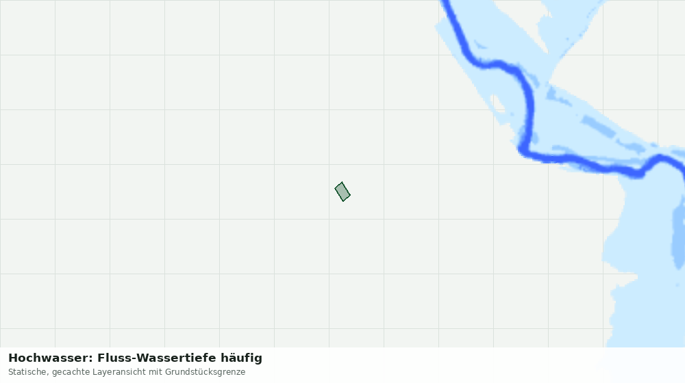 Statische Kartenansicht: Hochwasser: Fluss-Wassertiefe häufig