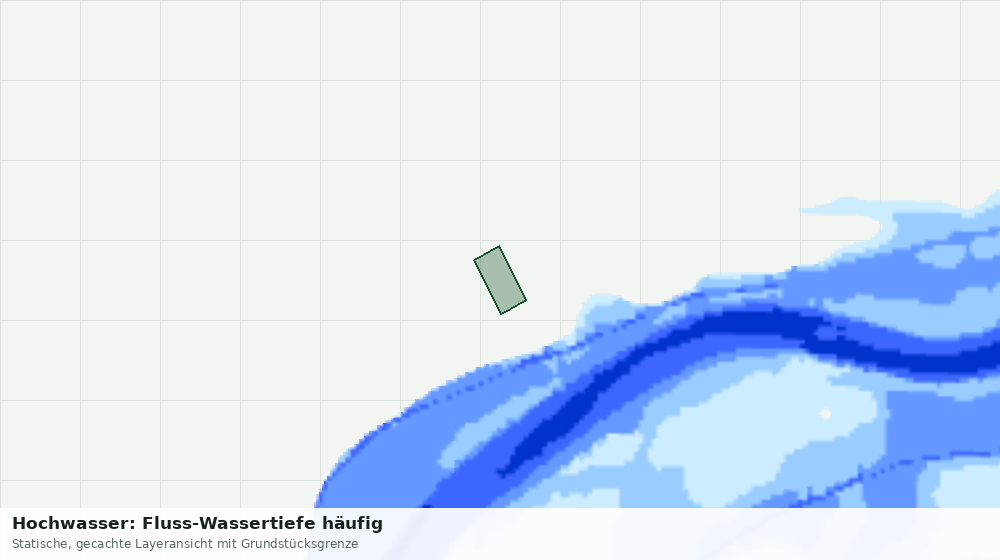 Statische Kartenansicht: Hochwasser: Fluss-Wassertiefe häufig