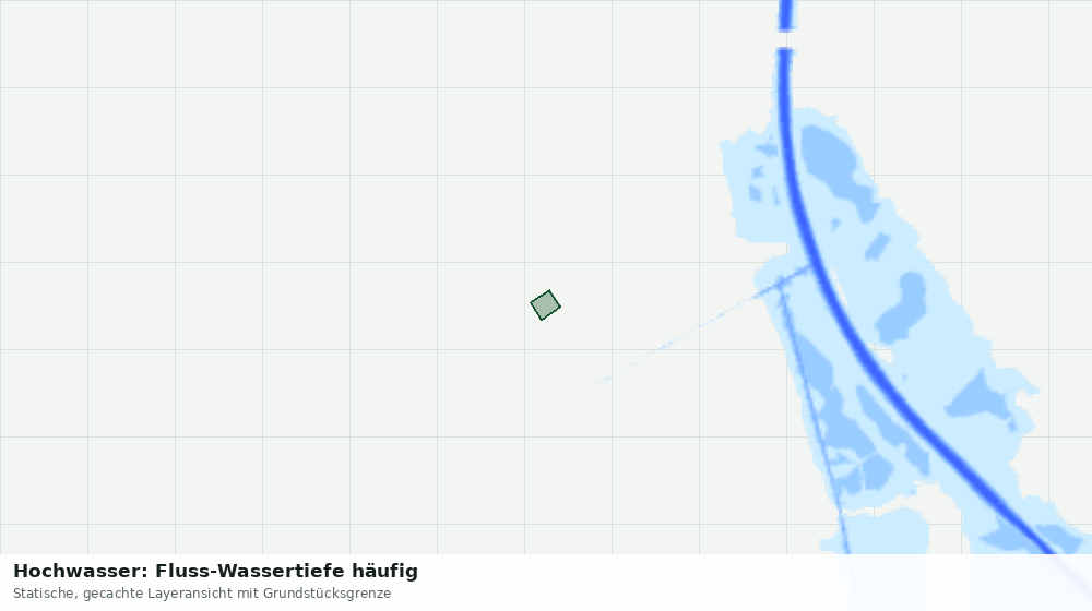 Statische Kartenansicht: Hochwasser: Fluss-Wassertiefe häufig