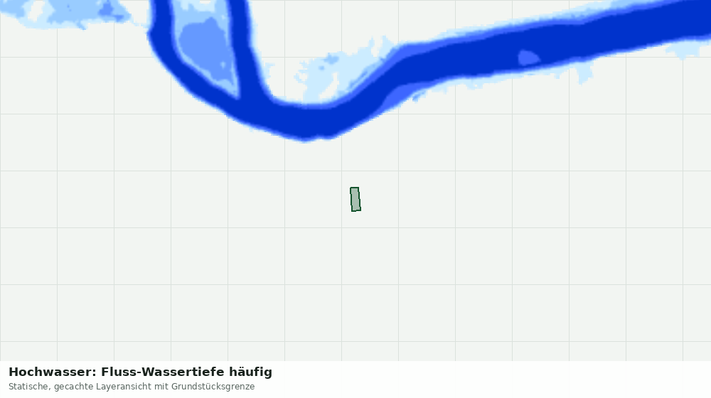 Statische Kartenansicht: Hochwasser: Fluss-Wassertiefe häufig