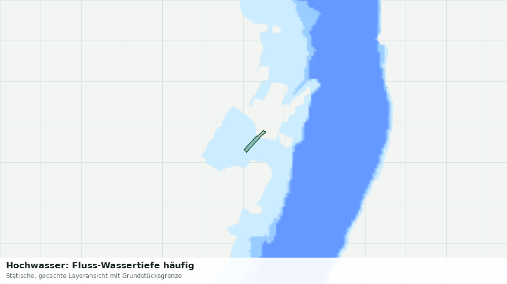 Statische Kartenansicht: Hochwasser: Fluss-Wassertiefe häufig