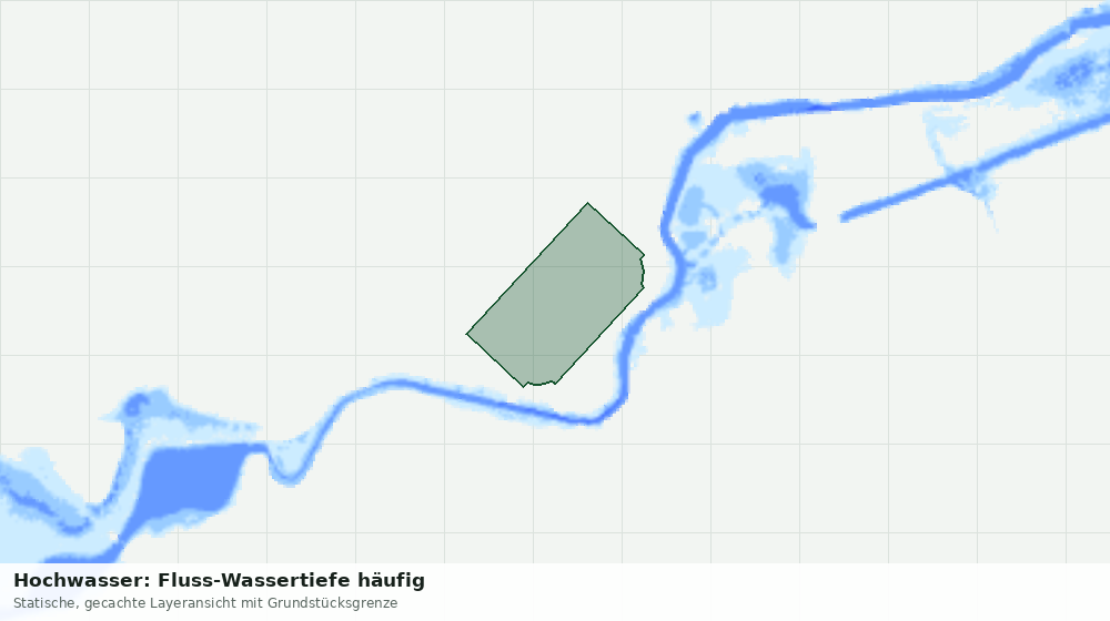Statische Kartenansicht: Hochwasser: Fluss-Wassertiefe häufig