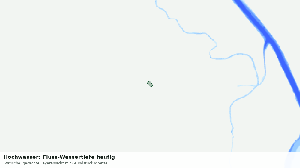 Statische Kartenansicht: Hochwasser: Fluss-Wassertiefe häufig