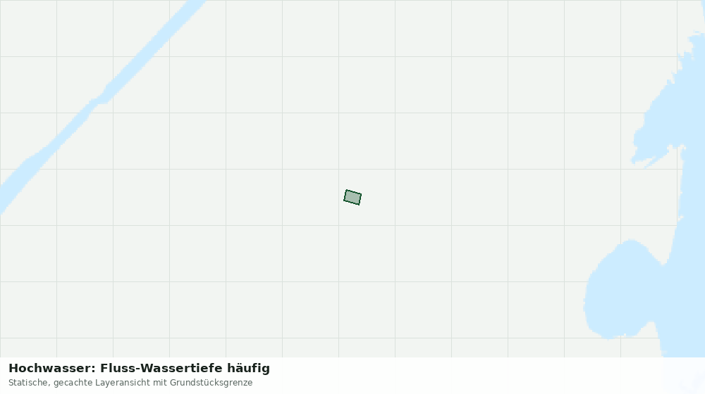 Statische Kartenansicht: Hochwasser: Fluss-Wassertiefe häufig