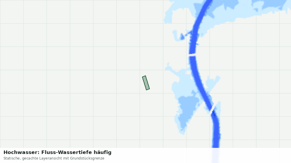 Statische Kartenansicht: Hochwasser: Fluss-Wassertiefe häufig