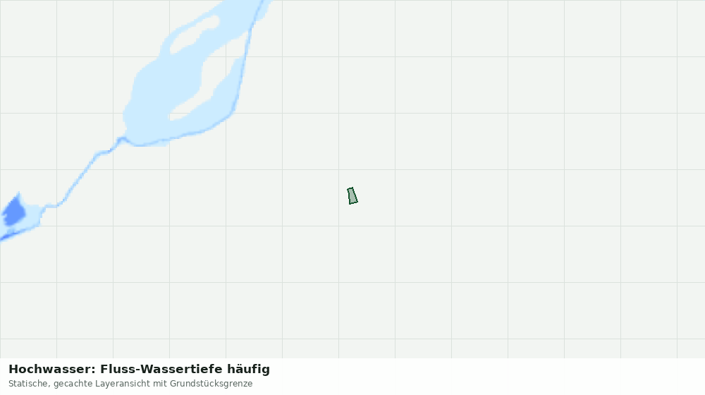Statische Kartenansicht: Hochwasser: Fluss-Wassertiefe häufig