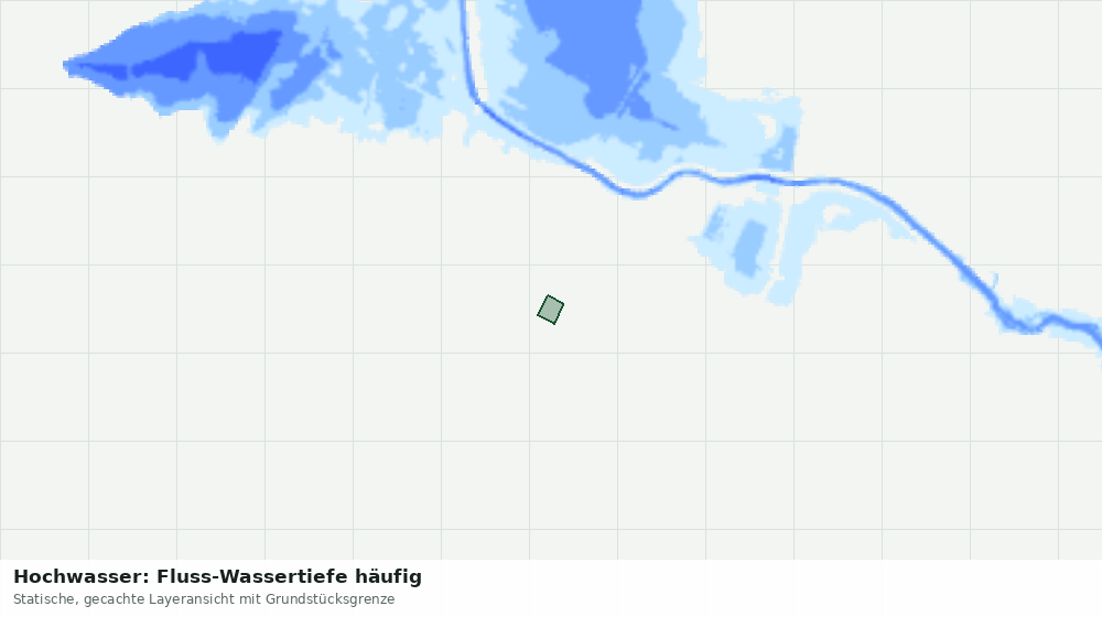 Statische Kartenansicht: Hochwasser: Fluss-Wassertiefe häufig