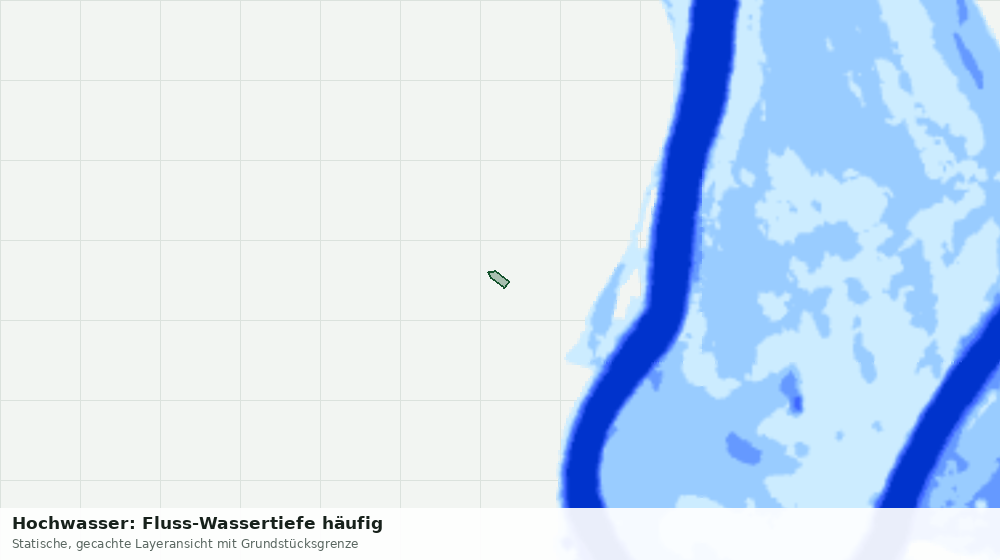 Statische Kartenansicht: Hochwasser: Fluss-Wassertiefe häufig