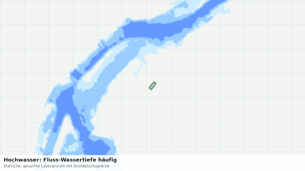 Statische Kartenansicht: Hochwasser: Fluss-Wassertiefe häufig