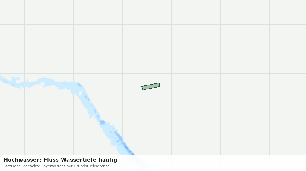 Statische Kartenansicht: Hochwasser: Fluss-Wassertiefe häufig