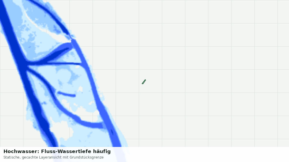 Statische Kartenansicht: Hochwasser: Fluss-Wassertiefe häufig