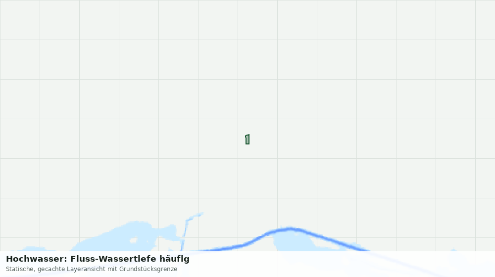 Statische Kartenansicht: Hochwasser: Fluss-Wassertiefe häufig