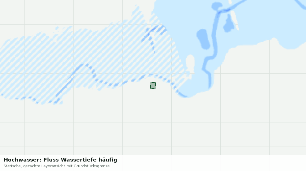 Statische Kartenansicht: Hochwasser: Fluss-Wassertiefe häufig